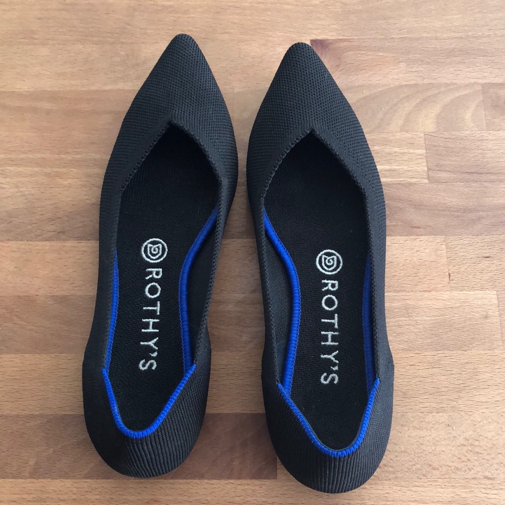 Rothy flats, side 37, worn once